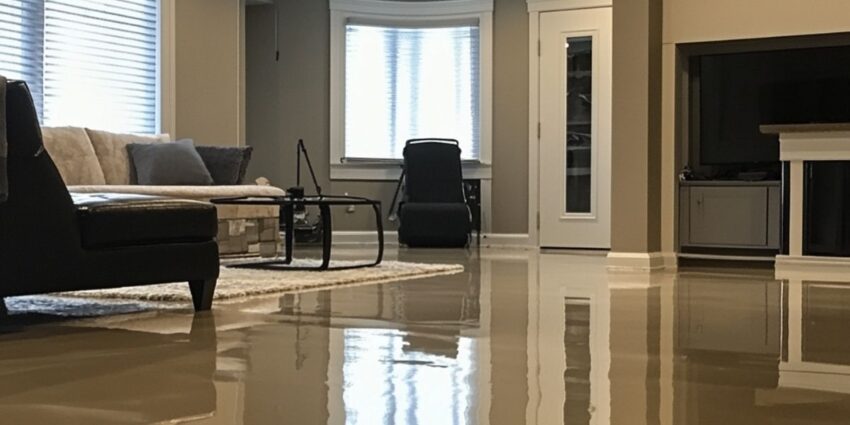flooded house from frozen pipes